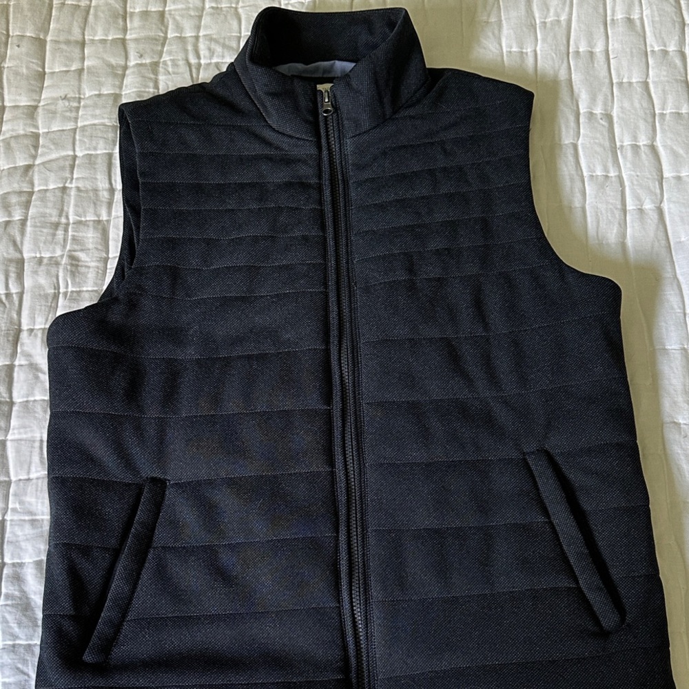 Jos. A. Bank Dark Quilted Vest